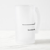 Sub leiderschap matglas bierpul (Voorkant rechts)