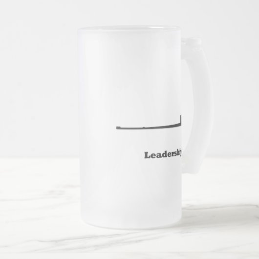 Sub leiderschap matglas bierpul (Voorkant rechts)