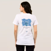 Sub Mer SOS Typografisch T-Shirt | Minimaal Abstra (Achterkant volledig)