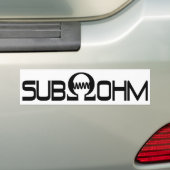 Sub Ohm Bumpersticker (Op auto)
