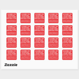 Sub-Panel Uitschakeling Gelegen In Hoofdpaneel sti Vierkante Sticker