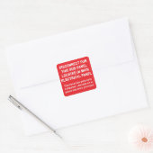 Sub-Panel Uitschakeling Gelegen In Hoofdpaneel sti Vierkante Sticker (Envelop)
