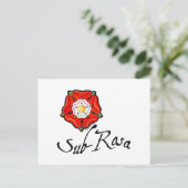 Sub Rosa Briefkaart (Staand voorkant)