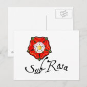 Sub Rosa Briefkaart (Voorkant / Achterkant)