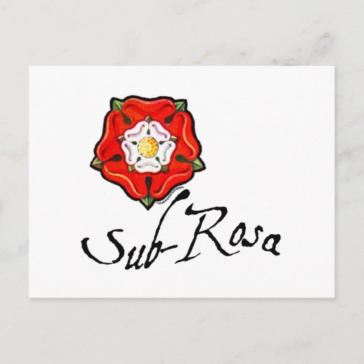 Sub Rosa Briefkaart (Voorkant)