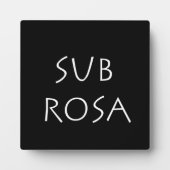Sub Rosa Fotoplaat (Voorkant)
