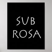 Sub Rosa Poster (Voorkant)
