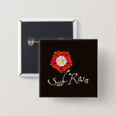 Sub Rosa Vierkante Button 5,1 Cm (Voorkant /achterkant)