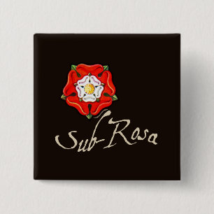 Sub Rosa Vierkante Button 5,1 Cm