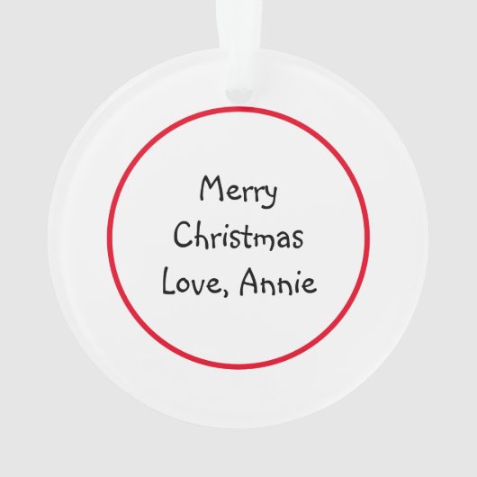 Sub-sandwich en aardappelchips met kerst ornament (achterkant)