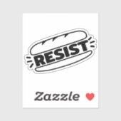 Sub Sandwich verzet zich tegen fascisme Sticker (Vel)