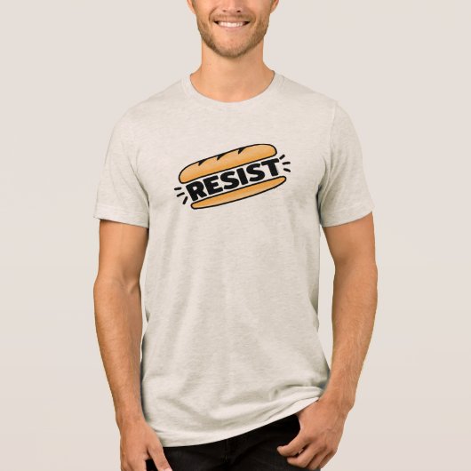 Sub Sandwich verzet zich tegen fascisme Tri-Blend Shirt (Voorkant)