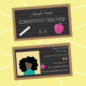 Sub Teacher Letter Board Grote Foto Visitekaartjes