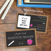 Sub Teacher Letter Board Grote Foto Visitekaartjes