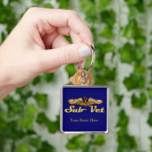 Sub-Vet Gold Dolphins Sleutelhanger (Hand)