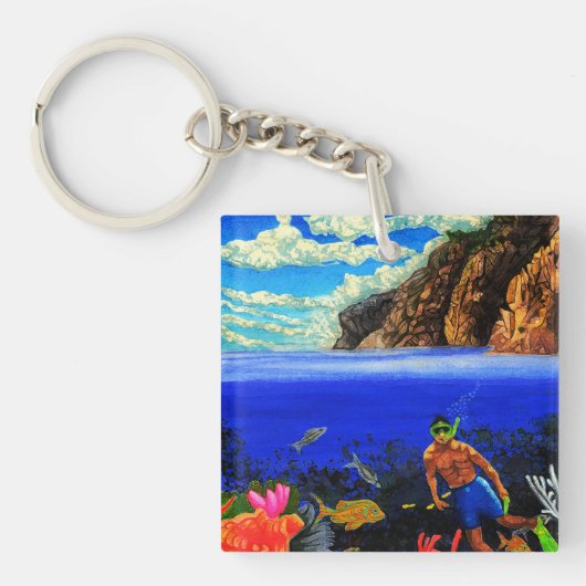 Suba Dude bij Black Rock Sleutelhanger (voorkant)