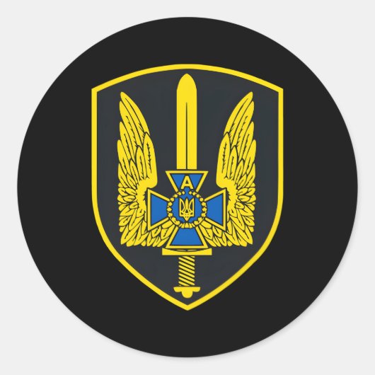 Subalfa Oekraïne Special Forces Alpha Spetsnaz Ronde Sticker (Voorkant)