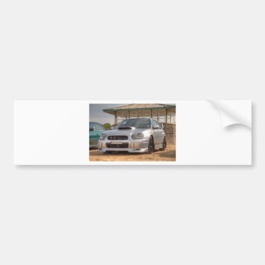 Subaru Impreza STi - Body Kit (Silver) Bumpersticker (Voorkant)