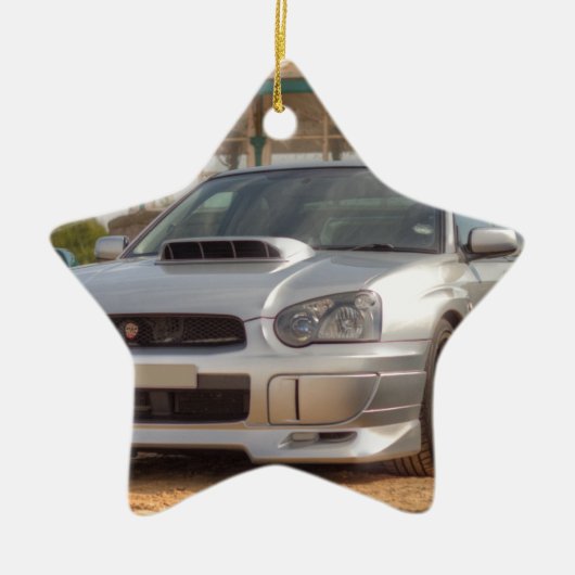 Subaru Impreza STi - Body Kit (Silver) Keramisch Ornament (Voorkant)