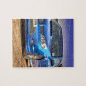 Subaru Impreza STi "Hawkeye" in Blauw Legpuzzel (Horizontaal)