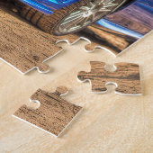 Subaru Impreza STi "Hawkeye" in Blauw Legpuzzel (Zijkant)