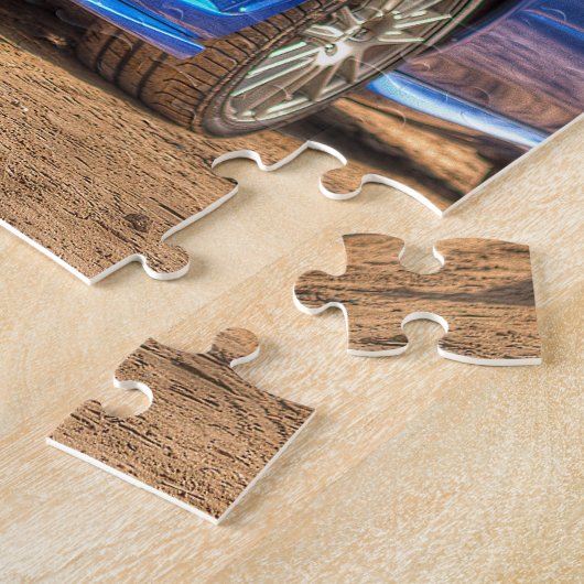 Subaru Impreza STi "Hawkeye" in Blauw Legpuzzel (Zijkant)