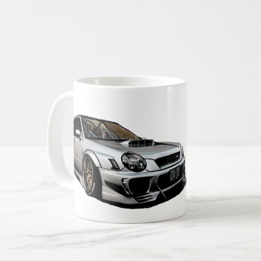 Subaru Impreza WRX Sti Koffiemok (Voorkant links)