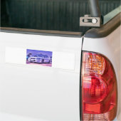 Subaru Impreza WRX STi Spec in het wit Bumpersticker (Op Truck)
