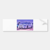 Subaru Impreza WRX STi Spec in het wit Bumpersticker (Voorkant)