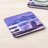 Subaru Impreza WRX STi Spec in het wit Drankjes Onderzetter (Linkerzijde)