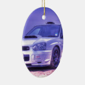 Subaru Impreza WRX STi Spec in het wit Keramisch Ornament (Rechts)
