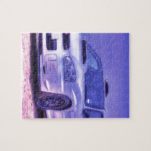 Subaru Impreza WRX STi Spec in het wit Legpuzzel (Horizontaal)