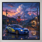 Subaru Impreza WRX STI Toercar Poster (Voorkant)