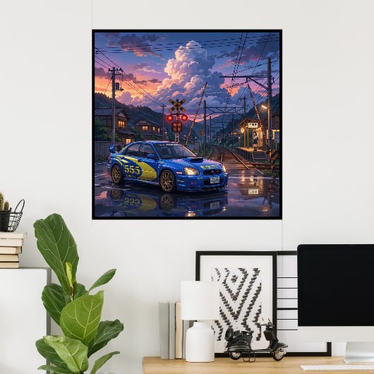 Subaru Impreza WRX STI Toercar Poster (Thuiskantoor)