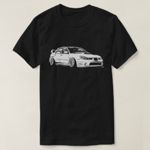 Subaru Impreza WRX Sti Vector Afbeelding T-shirt