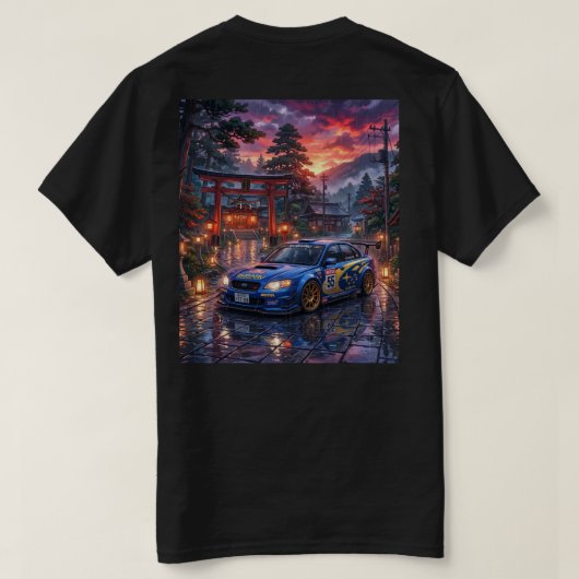 Subaru Legacy Touring Car T-shirt (Design achterkant)
