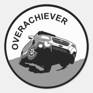 Subaru Outback Overachiever Ronde Sticker
