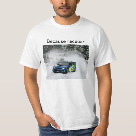 Subaru Rally Drift Omdat Racecar T-shirt (Voorkant)