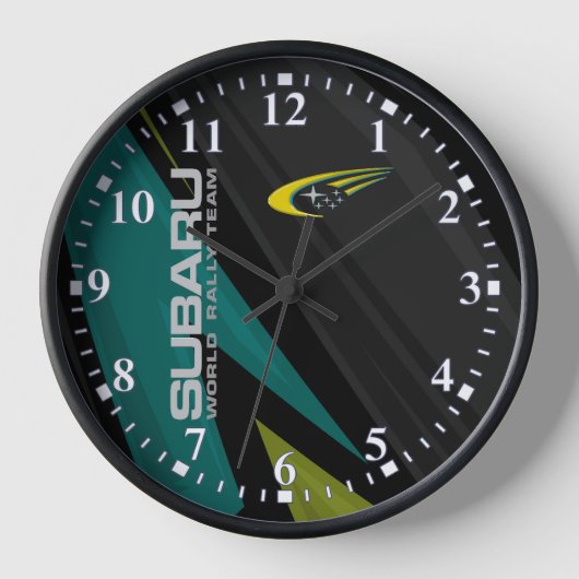 Subaru Rally Racing Clock (Voorkant)