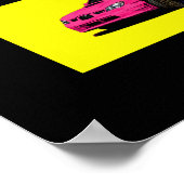 Subaru STi Drift in kleur Poster (Hoek)