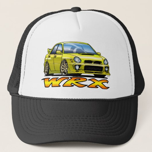 Subaru WRX_geel Trucker Pet (Voorkant)
