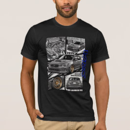 Subaru WRX JDM Manga-strippaneel T-shirt