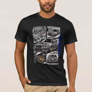 Subaru WRX JDM Manga-strippaneel T-shirt