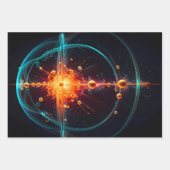 Subatomair neutrondeeltje inpakpapier vel (Voorkant 3)