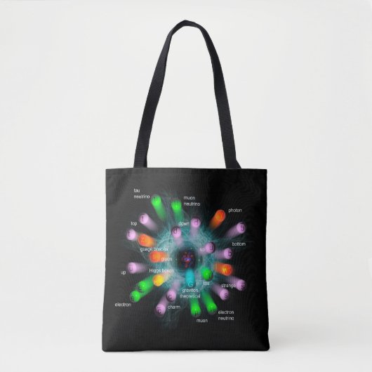 Subatomaire deeltjes tote bag (Voorkant)