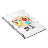 Subatomaire feestdeeltjes Grappige wetenschapspun  Notitieboek (Rechterzijde)