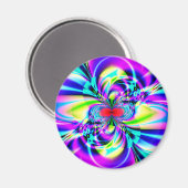 Subatomische fractale kunst magneet (Voorkant / Achterkant)