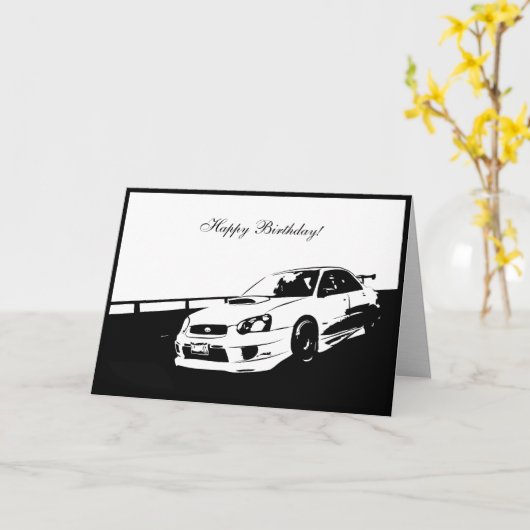 Subbie Rolling Shot Kaart (Gele Bloem)