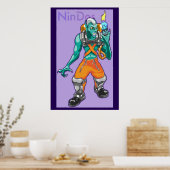 Subcretie met vlamuitrusting poster (Keuken)