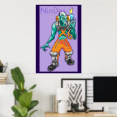 Subcretie met vlamuitrusting poster (Thuiskantoor)